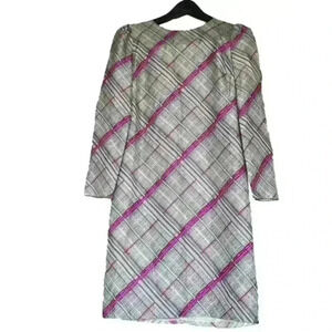 Silk Plaid Checkered Long Sleeve Designer Luxury Business Casual lightweight